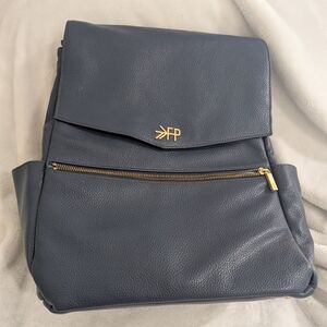FP Navy Blue Backpack with Gold Accents